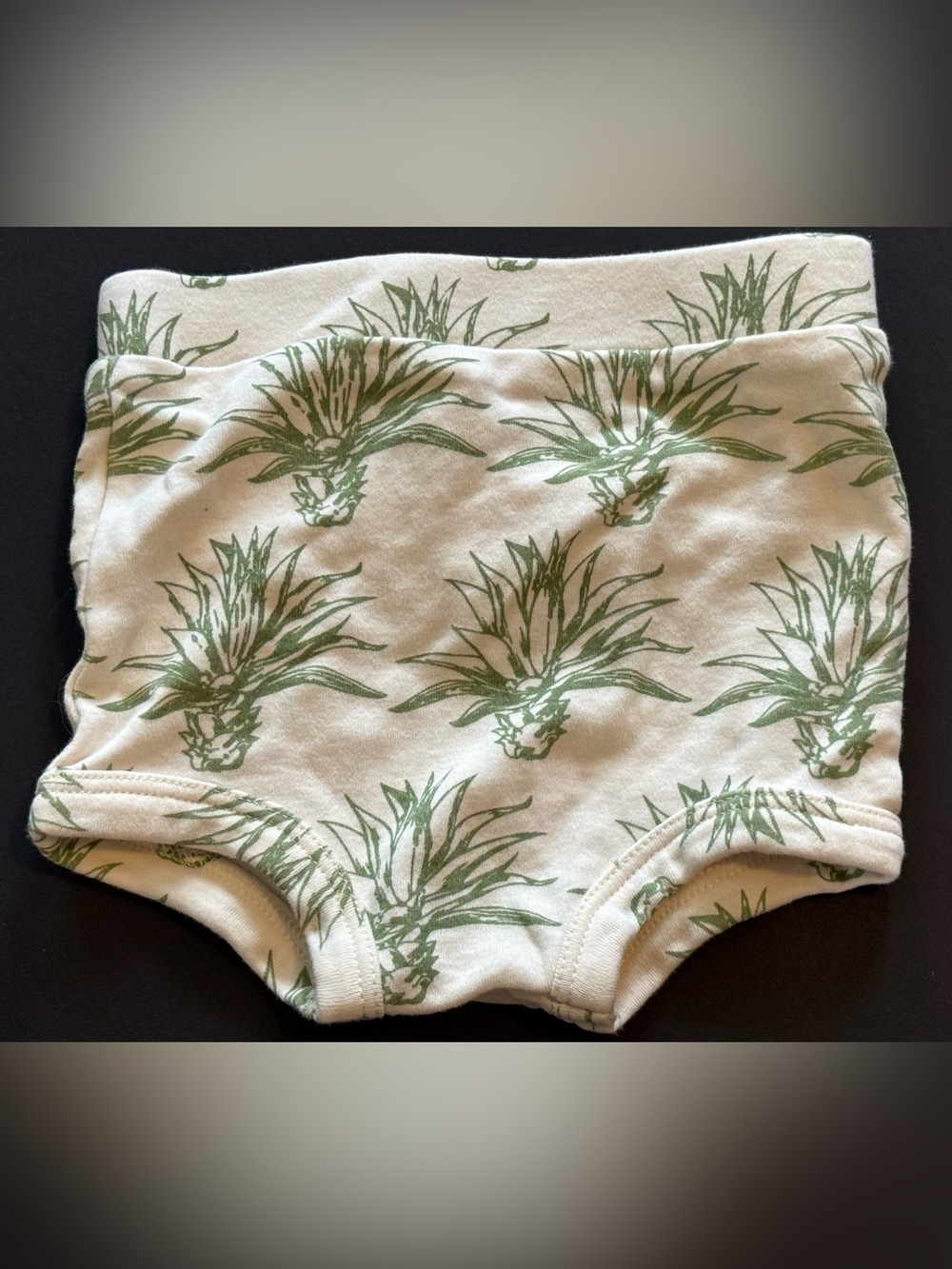 kate quinn Green Pineapple Print Baby Shorts